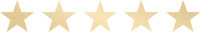 Five gold stars in a row